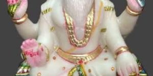 White Marble Vishwakarma Statue