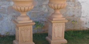 Pink Sandstone Planters