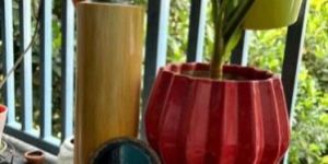 Digital Bamboo Flask Bottle