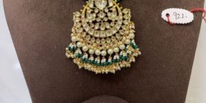 MJ-S-922 Yellow and Dark Green Necklace Set