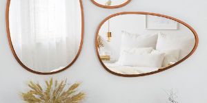 Pebble Shaped Wall Mirror Set of 3