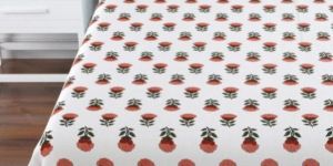 Saffron Cotton Bed Sheet