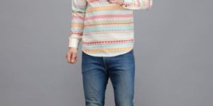 Men Multi Flower Printed Short Kurta