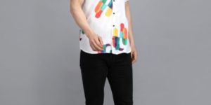White Capsule Printed Shirt
