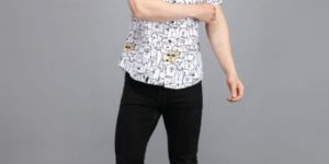 White Tom Printed Shirt