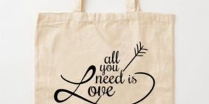 DTF Printed Natural Canvas Tote Bag