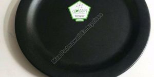 Round Matt Black Dinner Plate 11 Inches