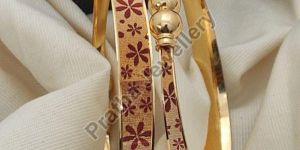 Brass Gold Plated Cuff Bangle