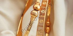 Party Wear Open Style Designer Brass Bangle