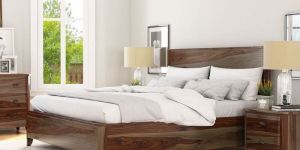 Romeo Solid Wood Queen Size Bed