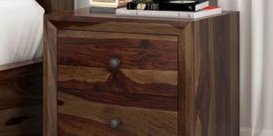Udsar Solid Wood Bedside Table