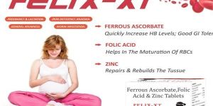 ferrous ascorbate folic axid zinc felix -xt tablet
