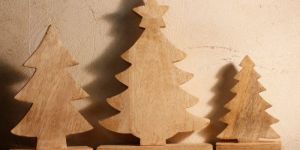 Set of 3 Wooden Christmas Tree