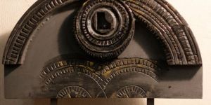 Wooden Aztec Style Handcrafted Table Top Decor