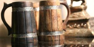 Wooden Viking Beer Mug