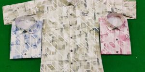 Lycra Print Kids Shirts