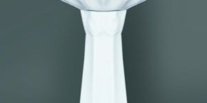 Suprime Plain Series Wash Basin Pedestal Set