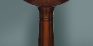 Wooden Designer Series Star Gold Wash Basin Pedestal Set