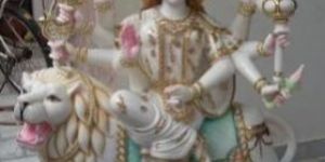 White Marble Durga Statue