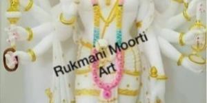 White Marble Panchmukhi Hanuman Statue