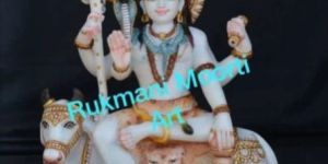 White Marble Shiva Statue