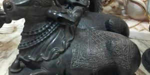 Worship Marble Nandi Statue
