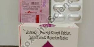 Vitamin K2-7 Plus Strength Calcium, Calcitriol, Zinc & Magnesium Tablets