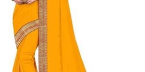 Kumari Silk Solid Lace Border Sarees