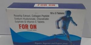 Rosehip Extract Collagen Peptide Sodium Hyaluronate Chondroitin Sulphate Vitamin C Tablets