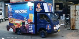 Blue Food Van
