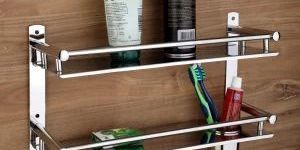 Square Pipe Double Shelf