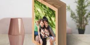 Customized Printed Wooden Block Photo Stand