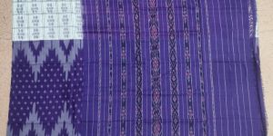 Handloom Cotton Saree with White Temple Border