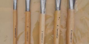 Gold Star White Hair Flat Paint Brush