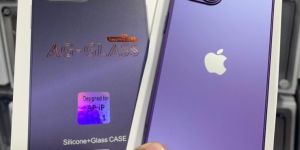 Silicone Glass Mobile Back Cover