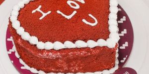 Heart Shape Red Velvet Cake