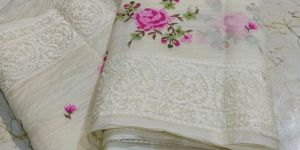 Banarasi Pure Organza Embroidery Saree