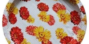 Disposable Floral Printed Paper Plates
