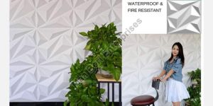 White 3D Wall Panel