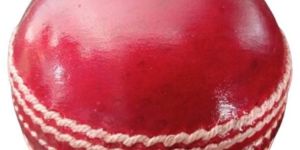Red Leather Cricket Ball