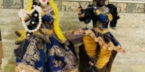 Polyresin Tree Radha Krishna Statue