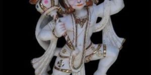 White Marble Hanuman Statue