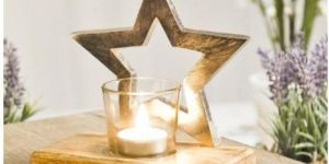 Star Shaped Metal Candle Stand