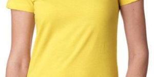 Half Sleeves Ladies Round Neck Tshirt