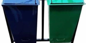 Iron Close Top Dustbin Set