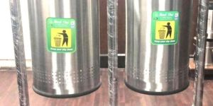 Stainless Steel Swing Dustbin