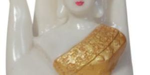 White Marble Palm Buddha Statue