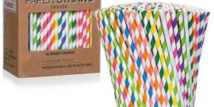 Multicolor Paper Drinking Straw