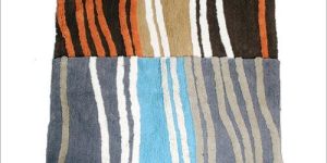 Striped Cotton Floor Mats