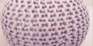 Woolen Knitted Pouf